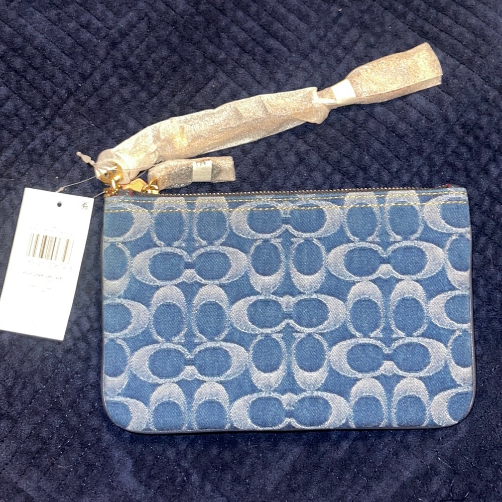 Brand New Coach Denim Small Wrist-list
